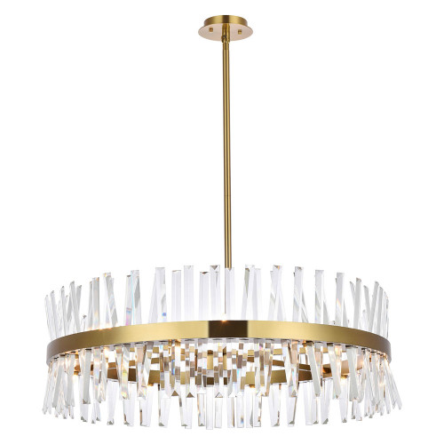 Elegant Pendant Light - Satin Gold, L 36" (6200D36SG)