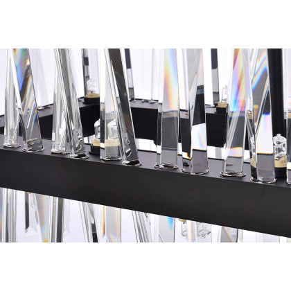 Elegant Chandelier - Black, L 30" (6200G30BK)