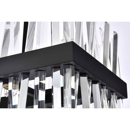 Elegant Chandelier - Black, L 30" (6200G30BK)