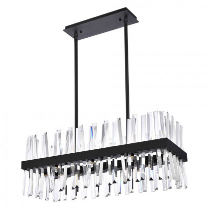 Elegant Chandelier - Black, L 30" (6200G30BK)