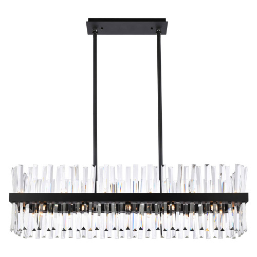 Elegant Chandelier - Black, L 42" (6200G42BK)