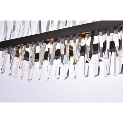 Elegant Chandelier - Black, L 42" (6200G42BK)