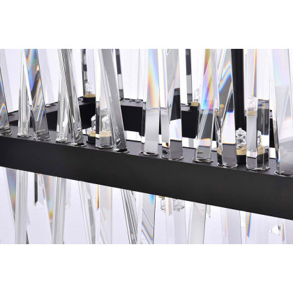 Elegant Chandelier - Black, L 42" (6200G42BK)