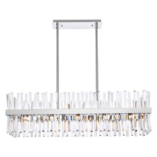 Elegant Chandelier - Chrome, L 42" (6200G42C)