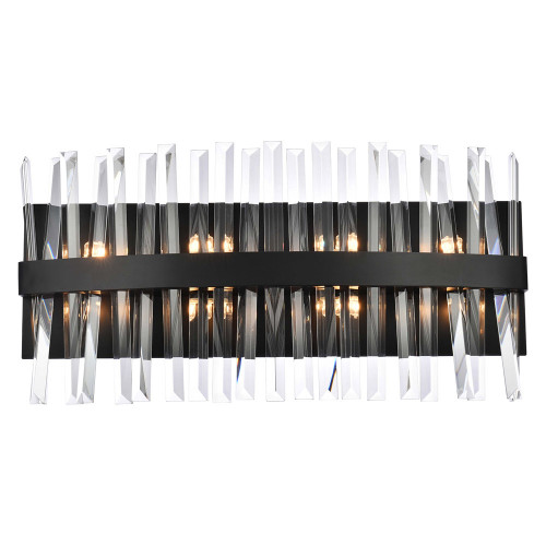 Elegant Wall Sconce - Black, L 24" (6200W24BK)