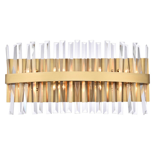 Elegant Wall Sconce - Satin Gold, L 24" (6200W24SG)