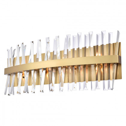 Elegant Wall Sconce - Satin Gold, L 30" (6200W30SG)