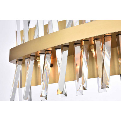 Elegant Wall Sconce - Satin Gold, L 30" (6200W30SG)