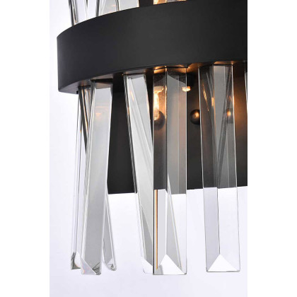 Elegant Wall Sconce - Black, L 8" (6200W8BK)