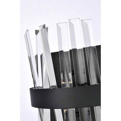 Elegant Wall Sconce - Black, L 8" (6200W8BK)