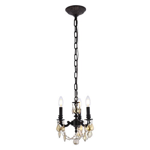 Elegant Lillie 3-Light - Dark Bronze (9103D10DB-RC)