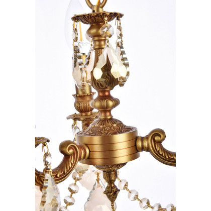 Elegant Lillie 3-Light - French Gold/Golden Teak (9103D10FG-GT-RC)