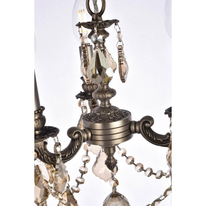 Elegant Lillie 3-Light - Pewter/Golden Teak (9103D10PW-GT-RC)