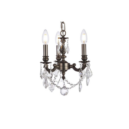 Elegant Lillie 3-Light - Pewter (9103D10PW-rc)