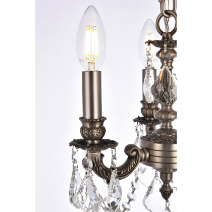 Elegant Lillie 3-Light - Pewter (9103D10PW-rc)