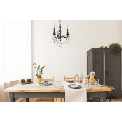 Elegant Lillie 3-Light - Pewter (9103D10PW-rc)