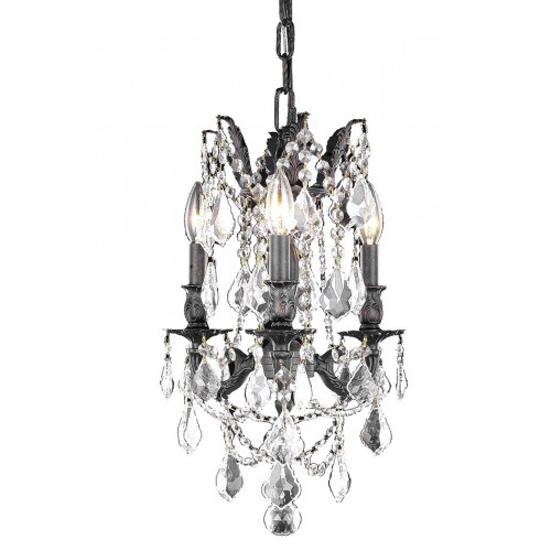 Elegant - Chateau Design 3-Light 18'' Mini Chandelier