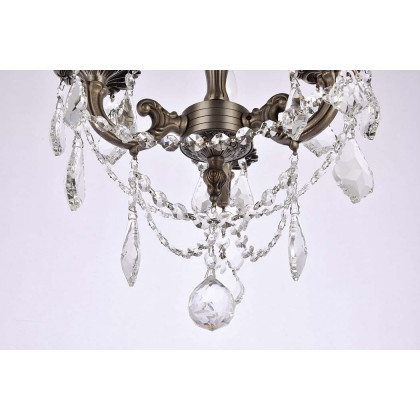Elegant Chateau Design 3-Light 14'' Ceiling Mount - Pewter (9203F13PW-RC)