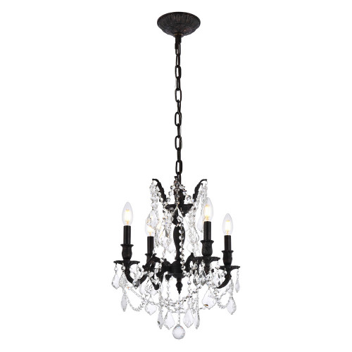 Elegant - Chateau Design 4-Light 21'' Mini Chandelier
