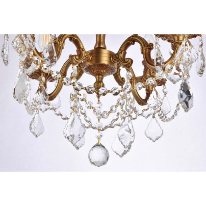 Elegant Chateau Design 4-Light 19'' Ceiling Mount - French Gold (9204F17FG-RC)