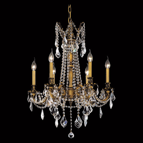 Elegant Chateau Design 6-Light 26'' Chandelier - French Gold (9206D23FG-RC)