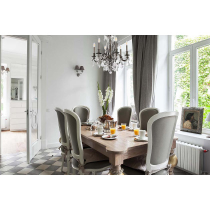 Elegant Chateau Design 6-Light 26'' Chandelier - Pewter (9206D23PW-RC)