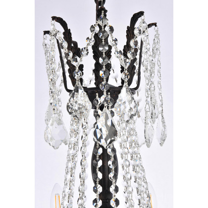 Elegant Chateau Design 8-Light 30'' Chandelier - Dark Bronze (9208D24DB-RC)