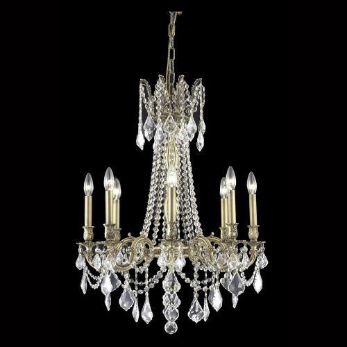 Elegant Chateau Design 8-Light 30'' Chandelier - French Gold (9208D24FG-RC)