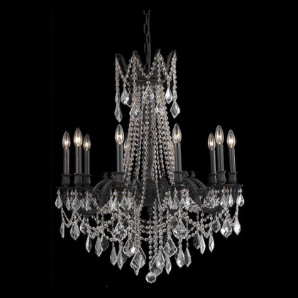 Elegant - Chateau Design 10-Light 31'' Chandelier