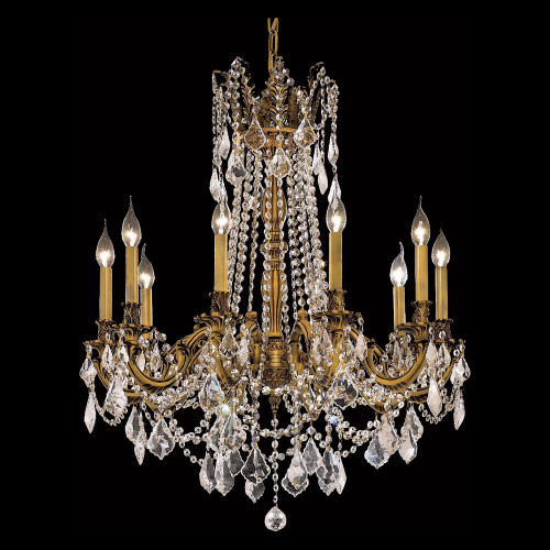 Elegant Chateau Design 10-Light 31'' Chandelier - French Gold (9210D28FG-RC)