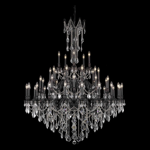 Elegant Chateau Design 45-Light 66'' Chandelier - Dark Bronze (9245G54DB-RC)