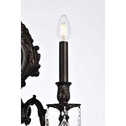 Elegant Wall Sconce - Dark Bronze (9603W14DB-RC)