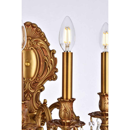 Elegant Wall Sconce - French Gold (9605W21FG-RC)