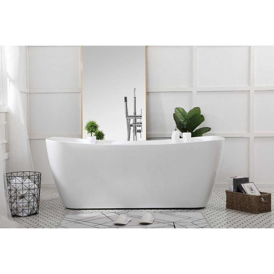 Elegant Bathtub - White, D 67" (BT10467GW)