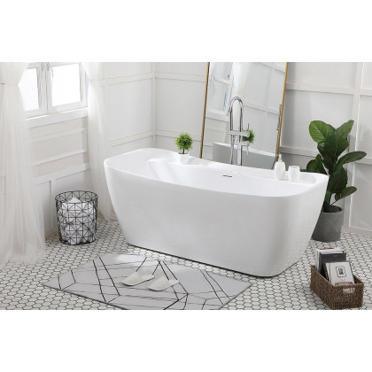 Elegant Bathtub - White, D 67" (BT10467GW)