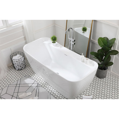 Elegant Bathtub - White, D 67" (BT10467GW)