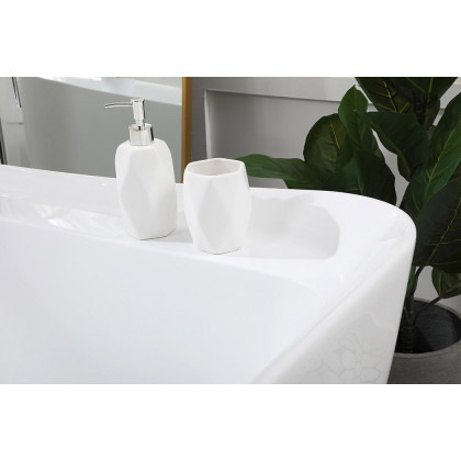 Elegant Bathtub - White, D 67" (BT10467GW)