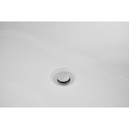Elegant Soaking Roll Top Bathtub - White, D 59" (BT10659GW)