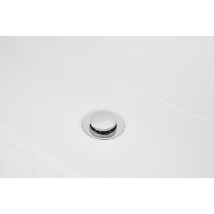 Elegant Soaking Roll Top Bathtub - White, D 71" (BT10671GW)