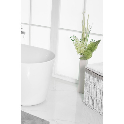 Elegant Soaking Roll Top Bathtub - White, D 71" (BT10671GW)