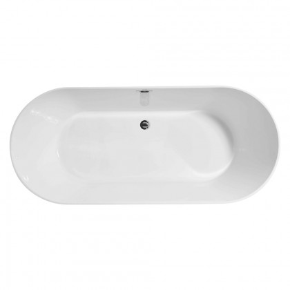 Elegant Soaking Roll Top Bathtub - White, D 71" (BT10671GW)