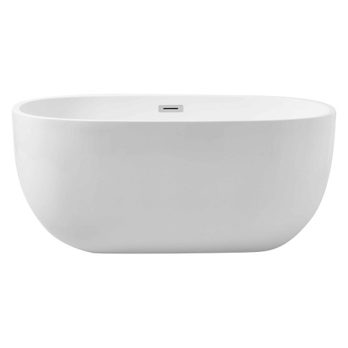 Elegant Soaking Roll Top Bathtub - White, D 54" (BT10754GW)