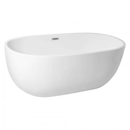 Elegant Soaking Roll Top Bathtub - White, D 67" (BT10767GW)