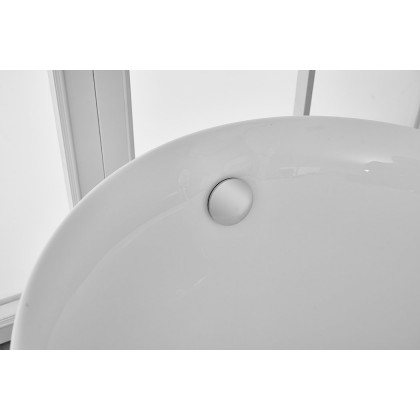 Elegant Soaking Single Slipper Bathtub - White, D 70" (BT10870GW)