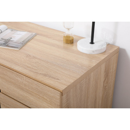 Elegant - Emerson 24" Wide 6 Drawer L-Shaped Office Desk (DF11001MW)