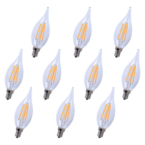 Elegant Light Bulbs - 3000K, 4 W (E12LED112-10PK)