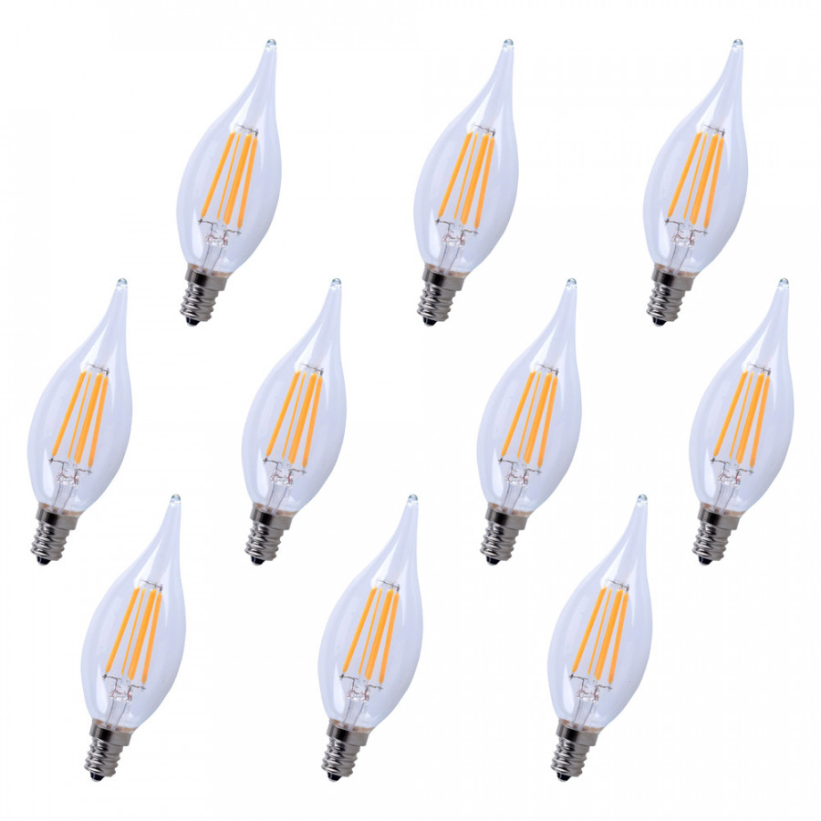 Elegant Light Bulbs - 3000K, 4 W (E12LED112-10PK)