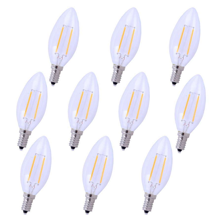 Elegant Light Bulbs - 5000K, 45414 W (E12LED123-10PK)