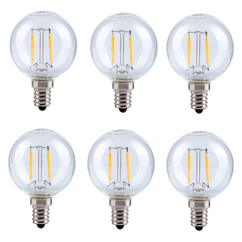 Elegant Light Bulbs - 2700K, 45414 W (G14LED102V1-6PK)