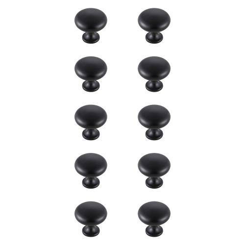 Elegant Cadon Cabinet Knob, Set of 10 - Matte Black (KB2002-MB-10PK)